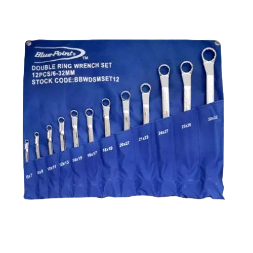 Blue Point, Ring End Wrench Set, 12pcs, BBWDSMSET12