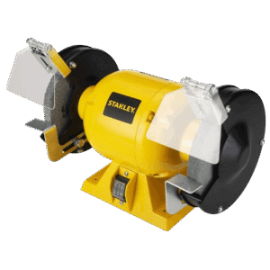 Stanley, 152mm Bench Grinder (Yellow) with 2 Eye Shields, STGB3715