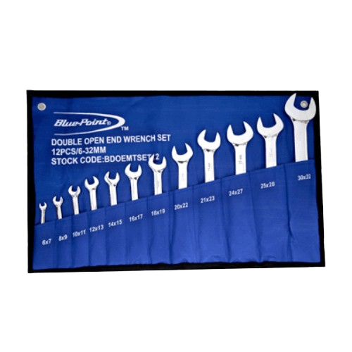 Blue Point, Double Open End Wrench Set, 12pcs, BDOEMTSET12