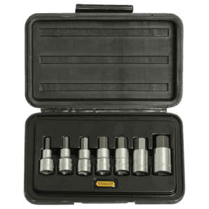STANLEY 1-89-099 7-Piece 1/2'' SQ. Drive Hex Bit Metric Socket Set
